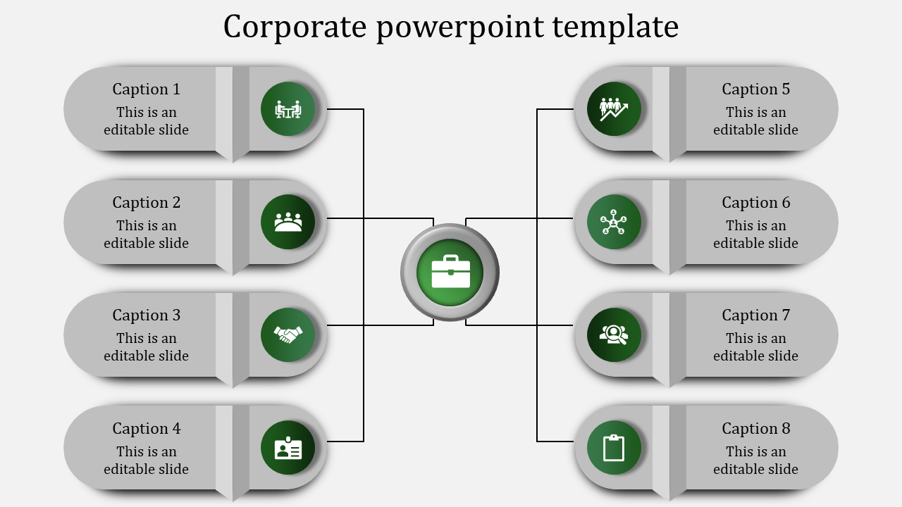 corporate powerpoint template-corporate powerpoint template-8-green